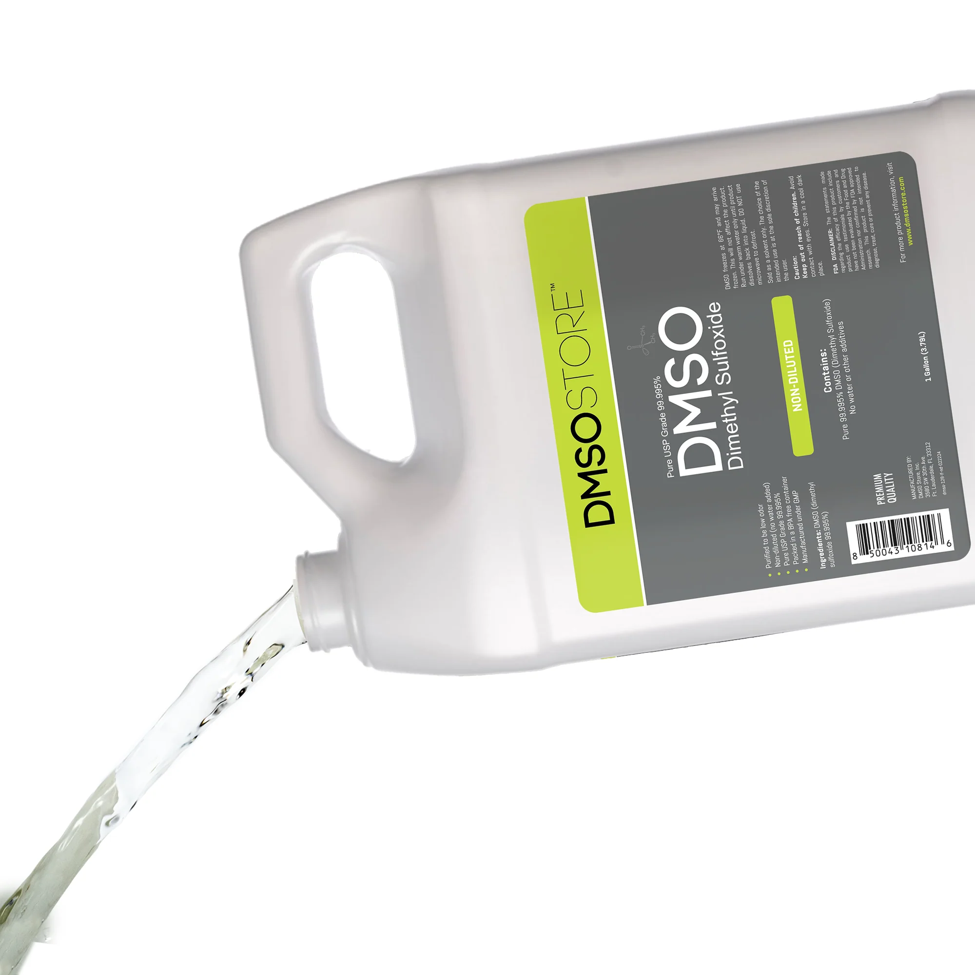 DMSO 1 Gallon Non-diluted 99.995% Low Odor Pharma Grade Liquid Dimethyl Sulfoxide in BPA Free Plastic - Image 3