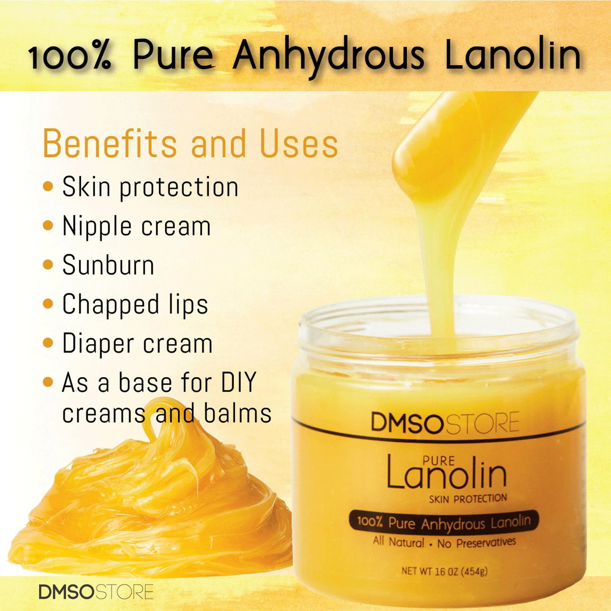 Lanolin 2 lb | Bulk Lanolin for Skin & Hair Care, Anhydrous Lanolin - Image 4