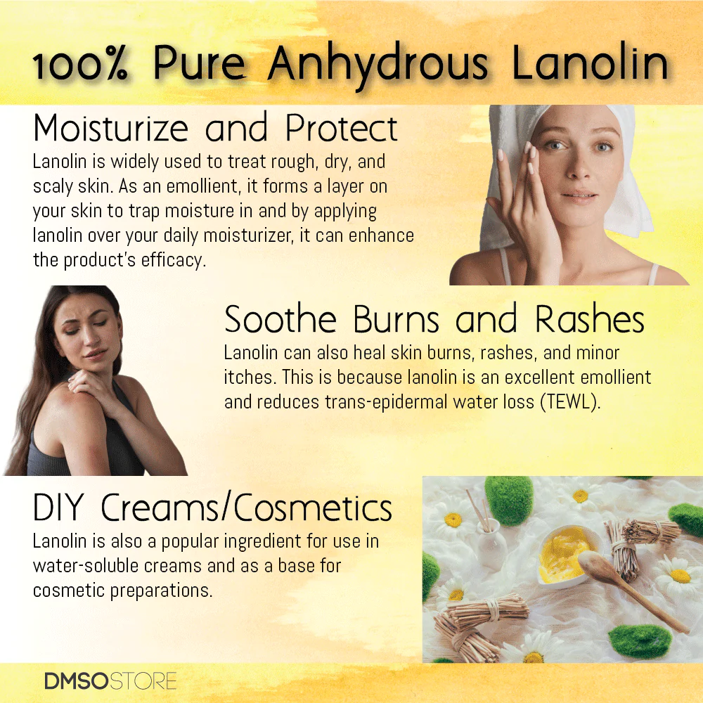 Lanolin 2 lb | Bulk Lanolin for Skin & Hair Care, Anhydrous Lanolin - Image 6