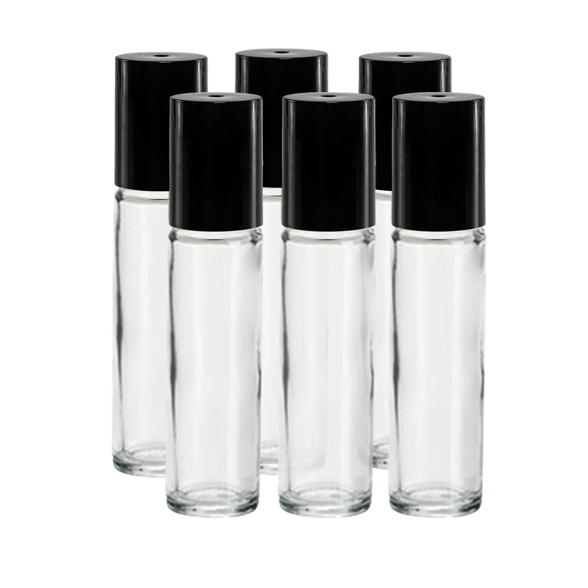 Refillable 10ML Glass Roll on bottle| Plastic Roller Ball  6 ct. - Image 2