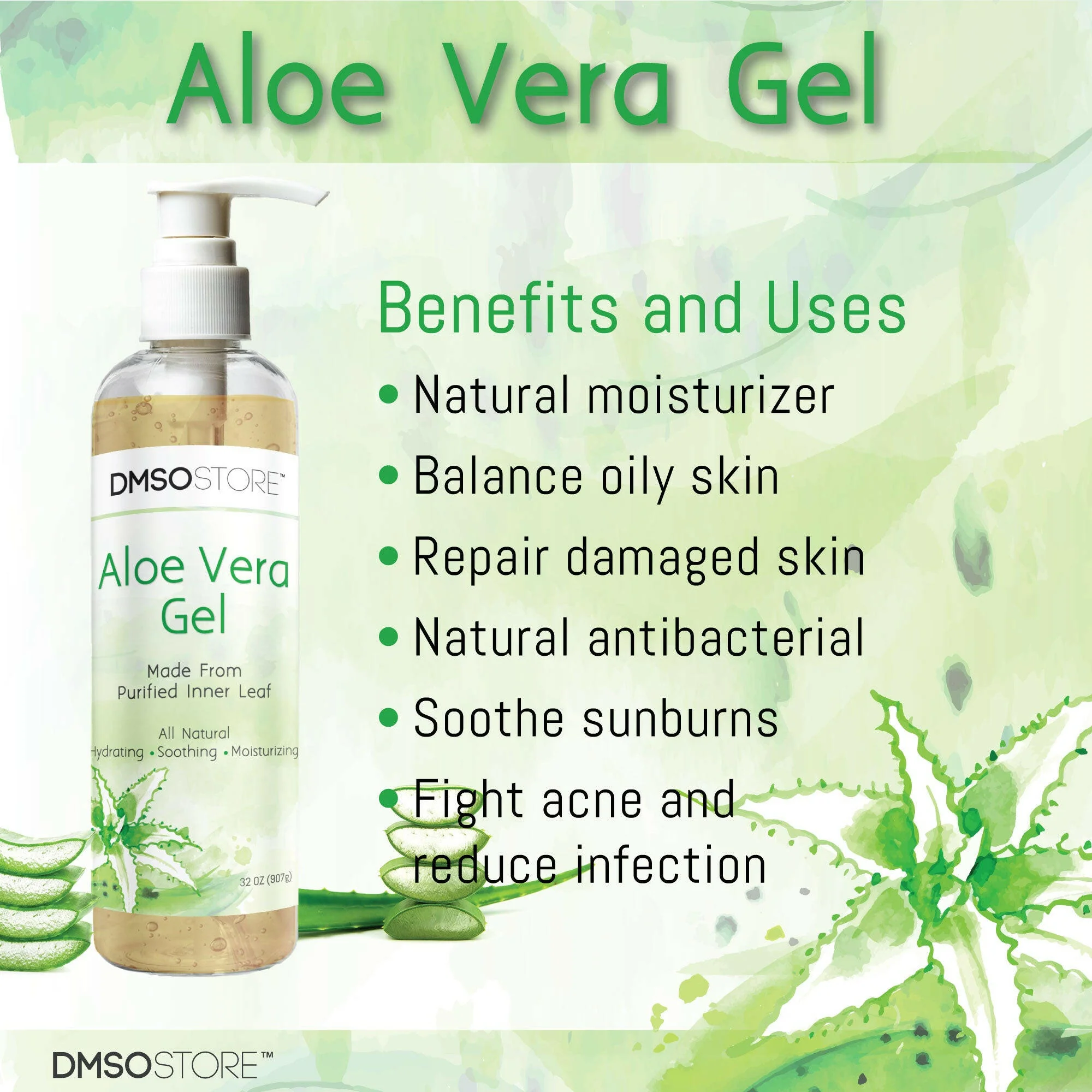 Aloe Vera 128 oz. Pure Organic | 99% Alcohol-Free, Soothing - Image 6