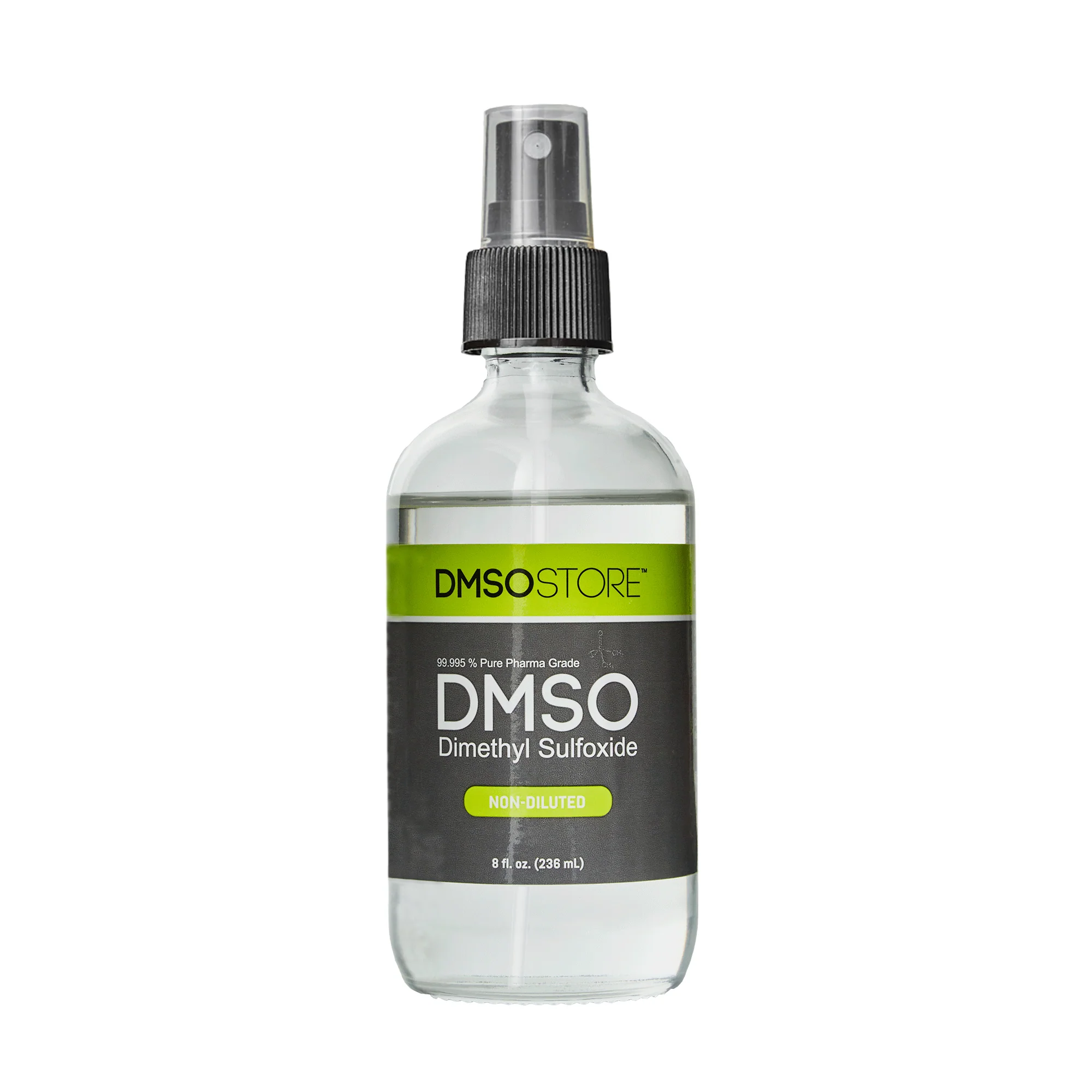 DMSO 8 oz. Glass Bottle With Sprayer Non-diluted 99.995% Low Odor Pharma Grade Liquid Dimethyl Sulfoxide