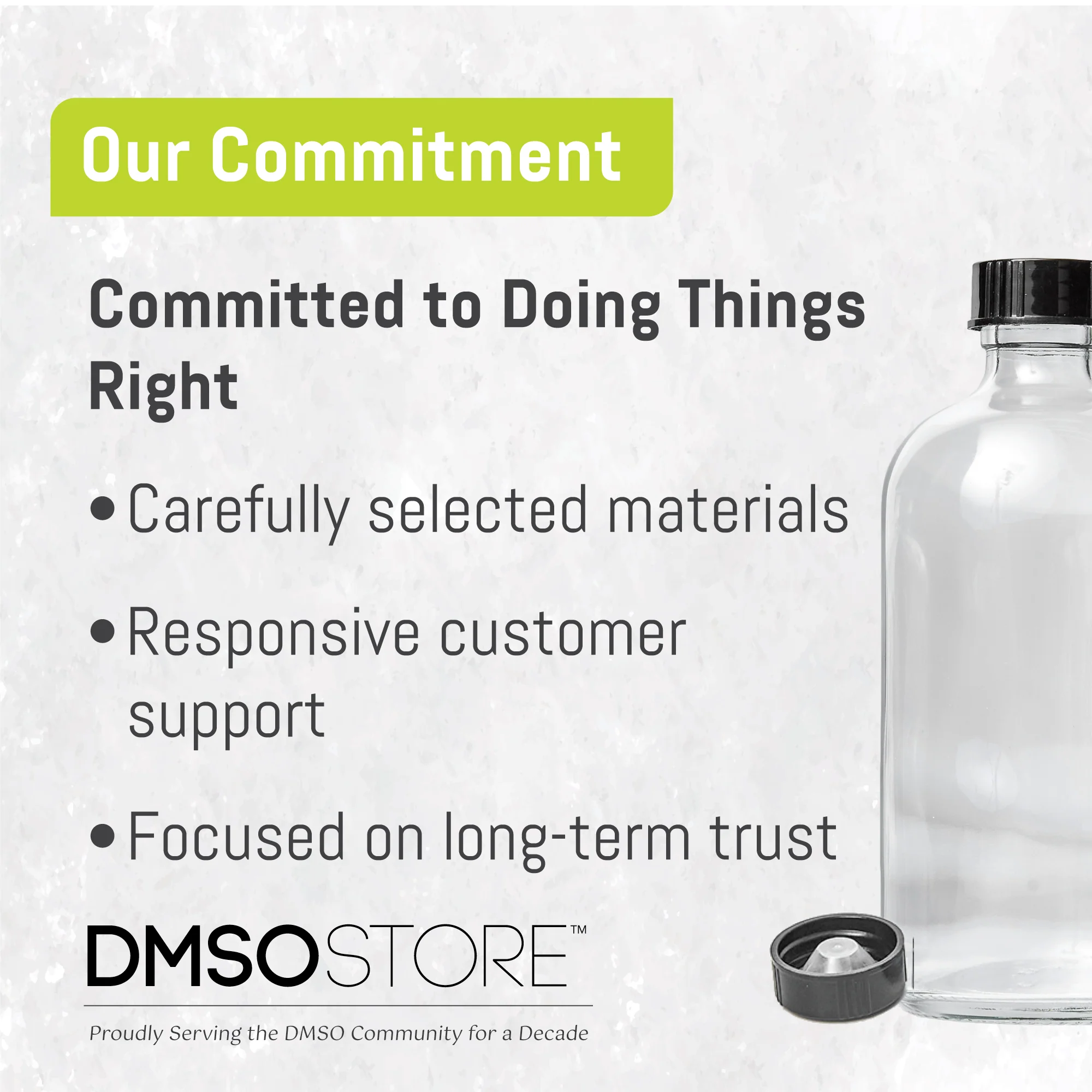 DMSO 8 oz. Glass Bottle With Sprayer Non-diluted 99.995% Low Odor Pharma Grade Liquid Dimethyl Sulfoxide - Image 9