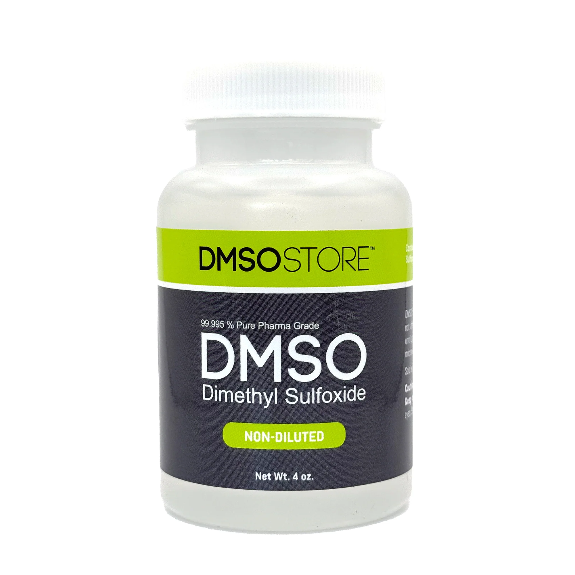 DMSO Liquid 4 oz Plastic Bottle Pharma Grade, Pure Non-diluted 99.995% Low Odor, BPA-Free