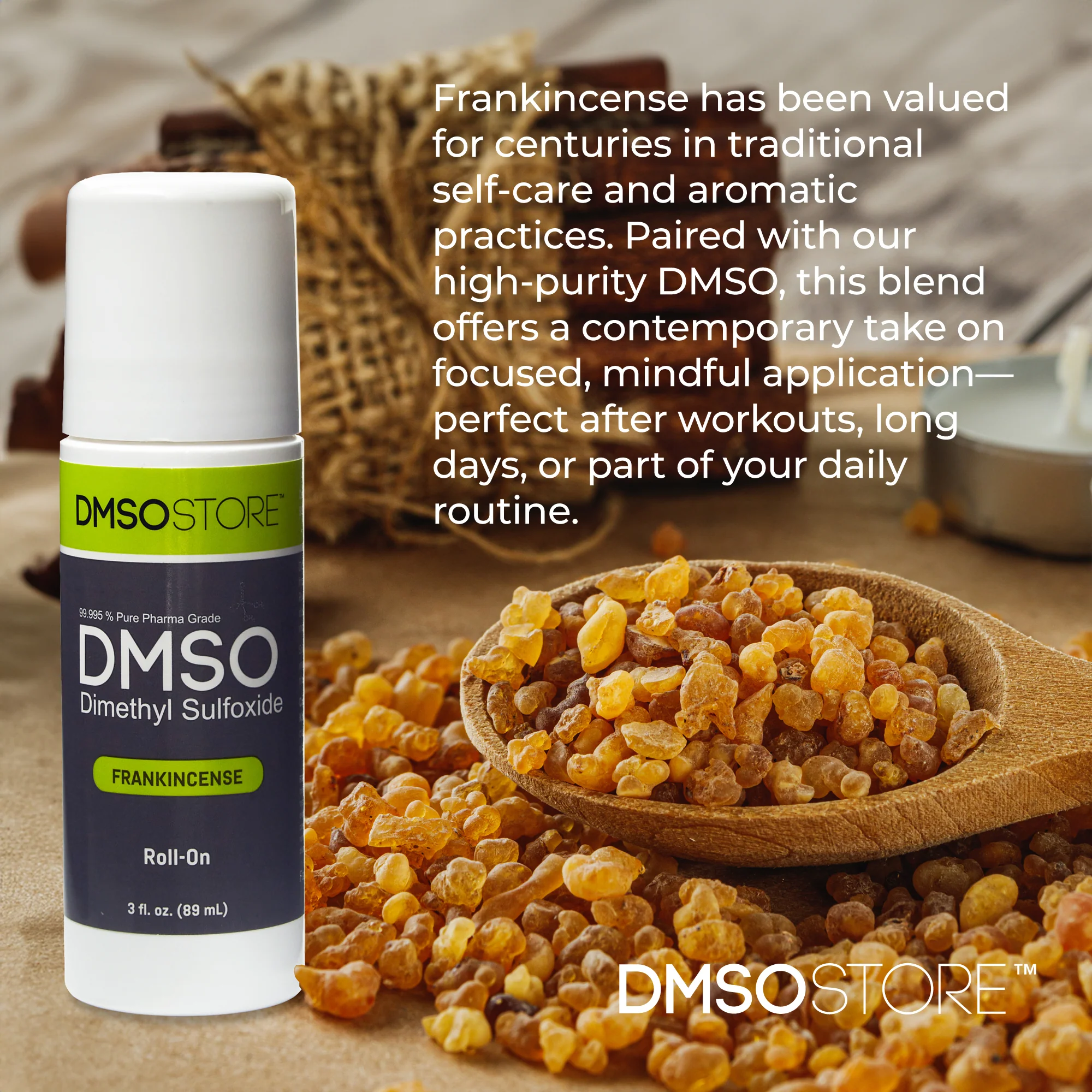 DMSO Roll-On with Frankincense, 3 oz, Pure 99.995% Pharma Grade - Image 5