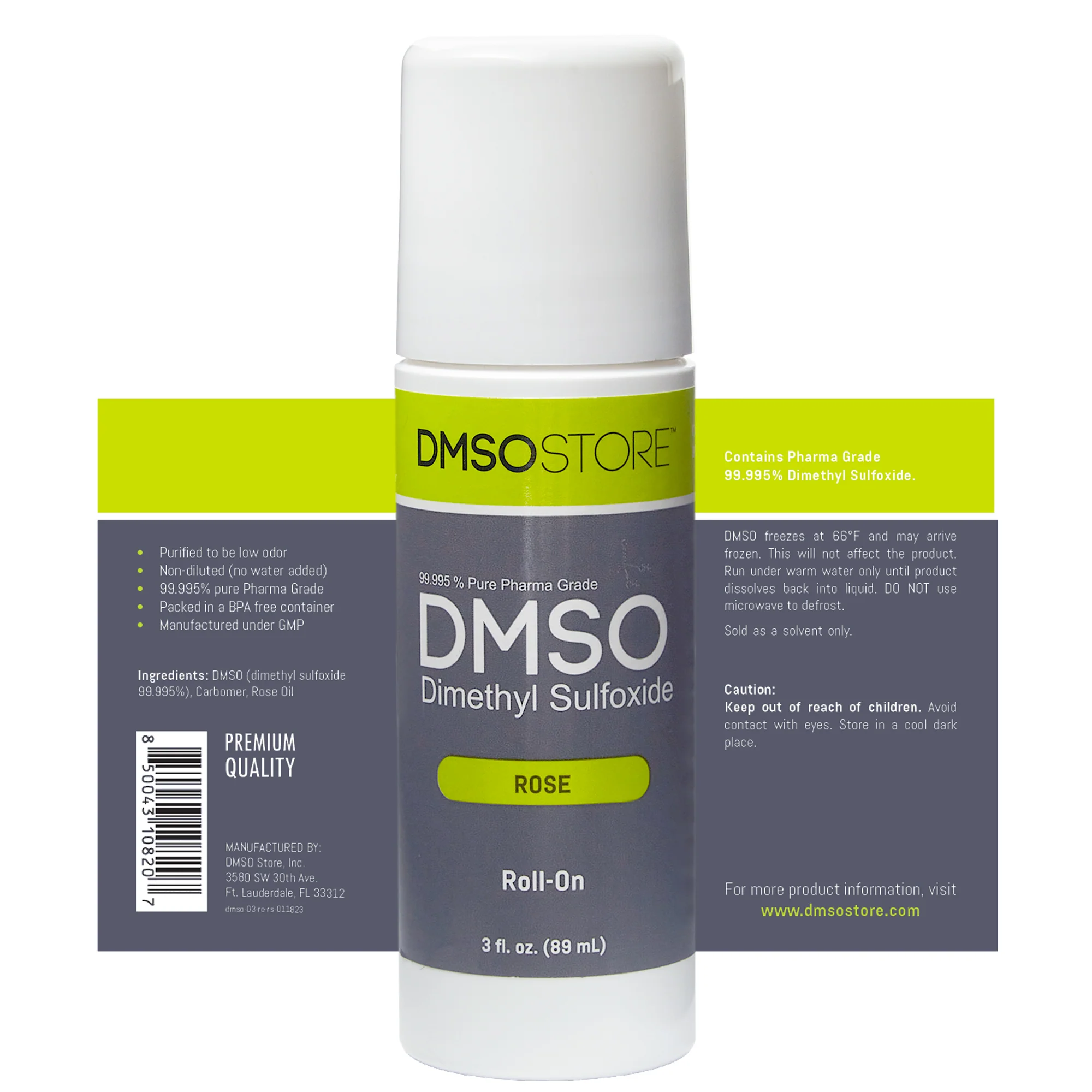 Rose DMSO Roll-on 3oz Easy Use, 99.9% Pure Pharma Grade - Image 8