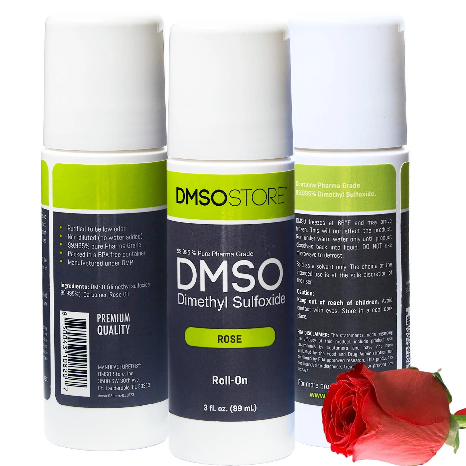 Rose DMSO Roll-on 3oz Easy Use, 99.9% Pure Pharma Grade - Image 7