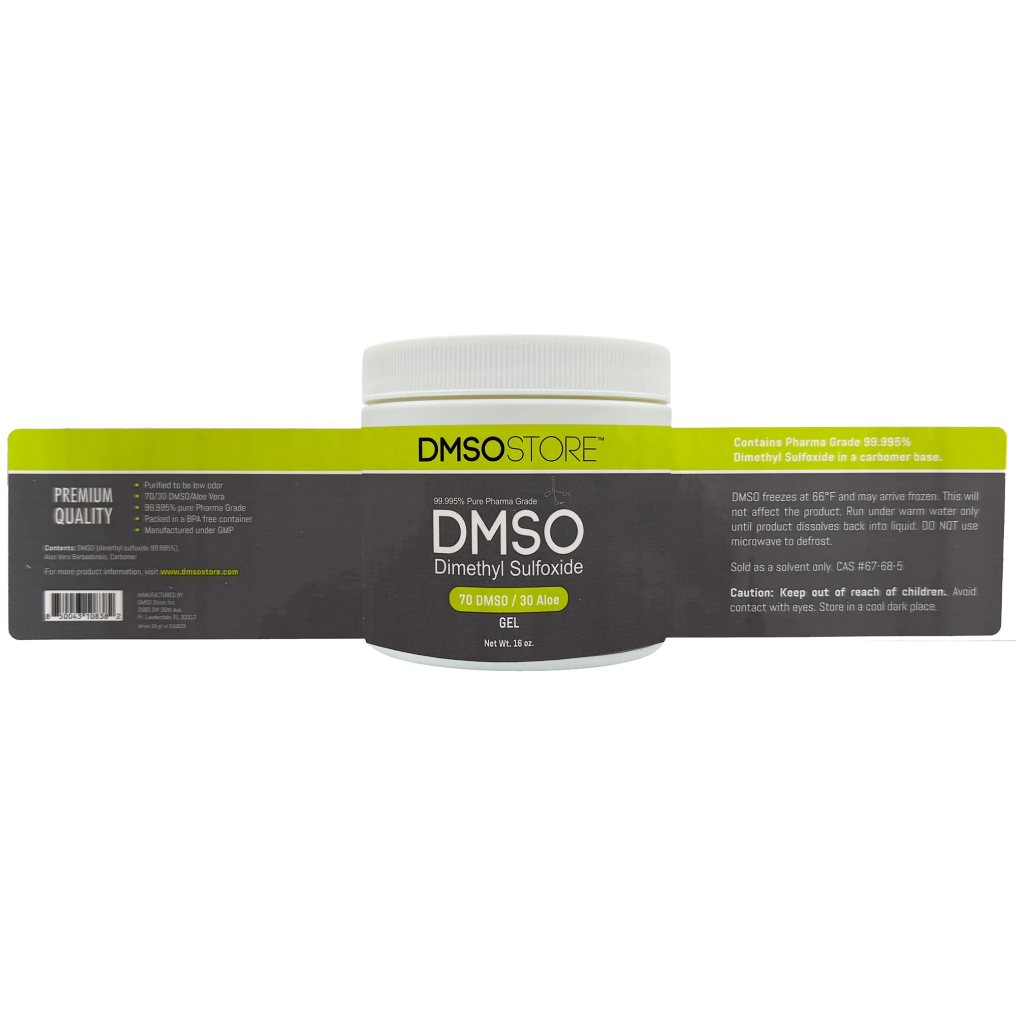 Bulk 2-Pack DMSO Aloe Gel 16oz | Pure, Low Odor - Image 4
