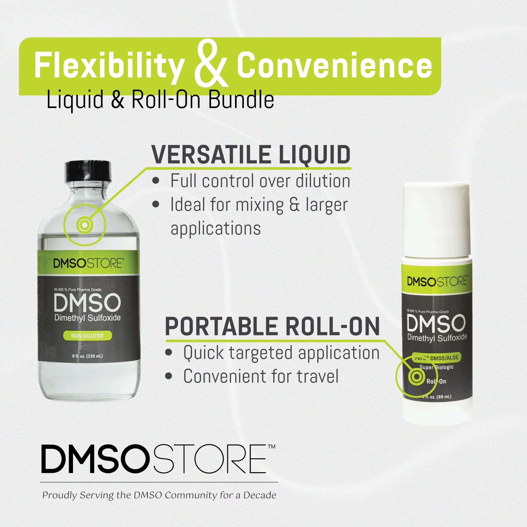 DMSO Liquid and Roll on Versatility Set - Image 7
