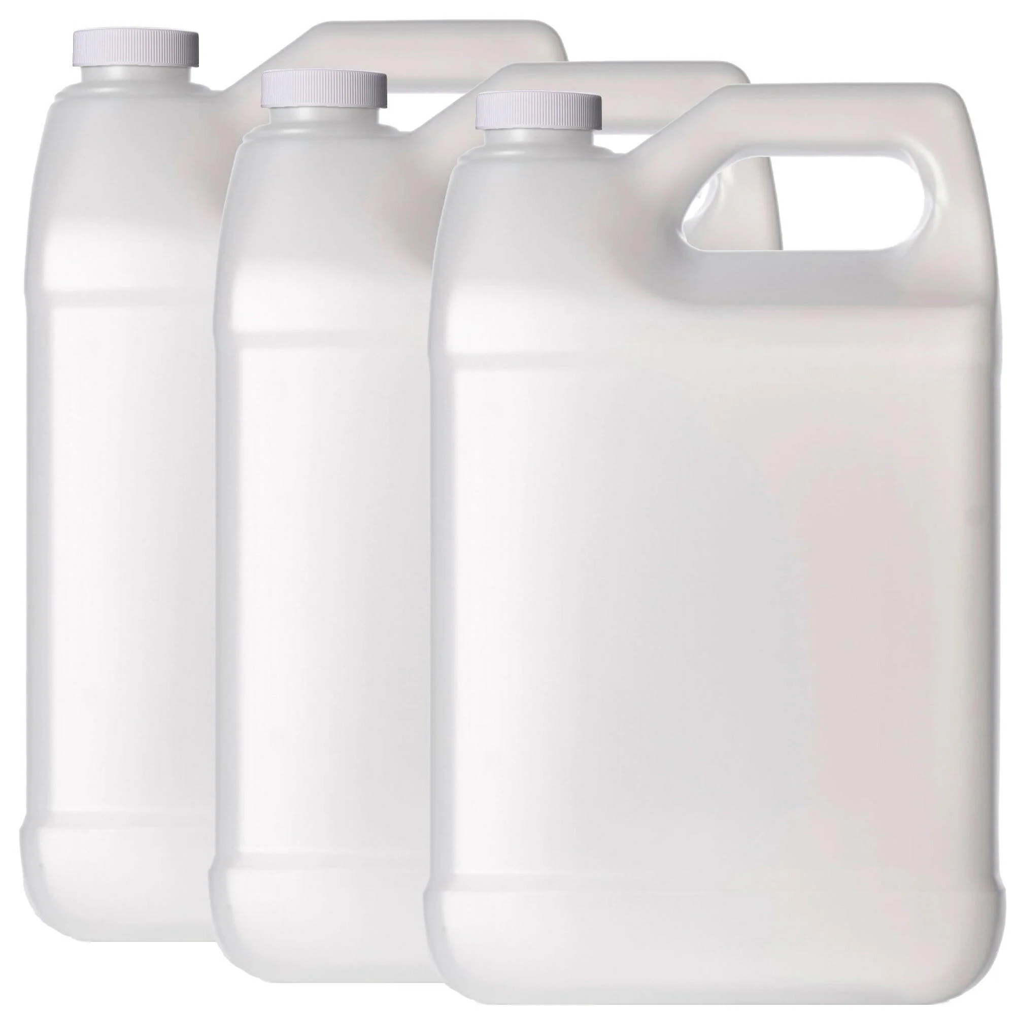 F-Style 38/400 Natural 1 Gallon Bottle HDPE Jug w/ Child Proof Cap (128oz) - Image 4