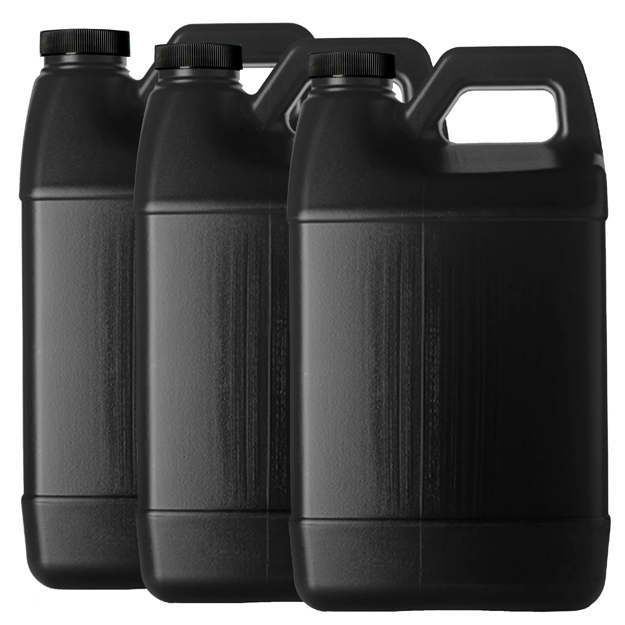 F-Style 38/400 Black 1 Gallon Bottle HDPE Jug w/ Child Proof Cap (128oz) - Image 4