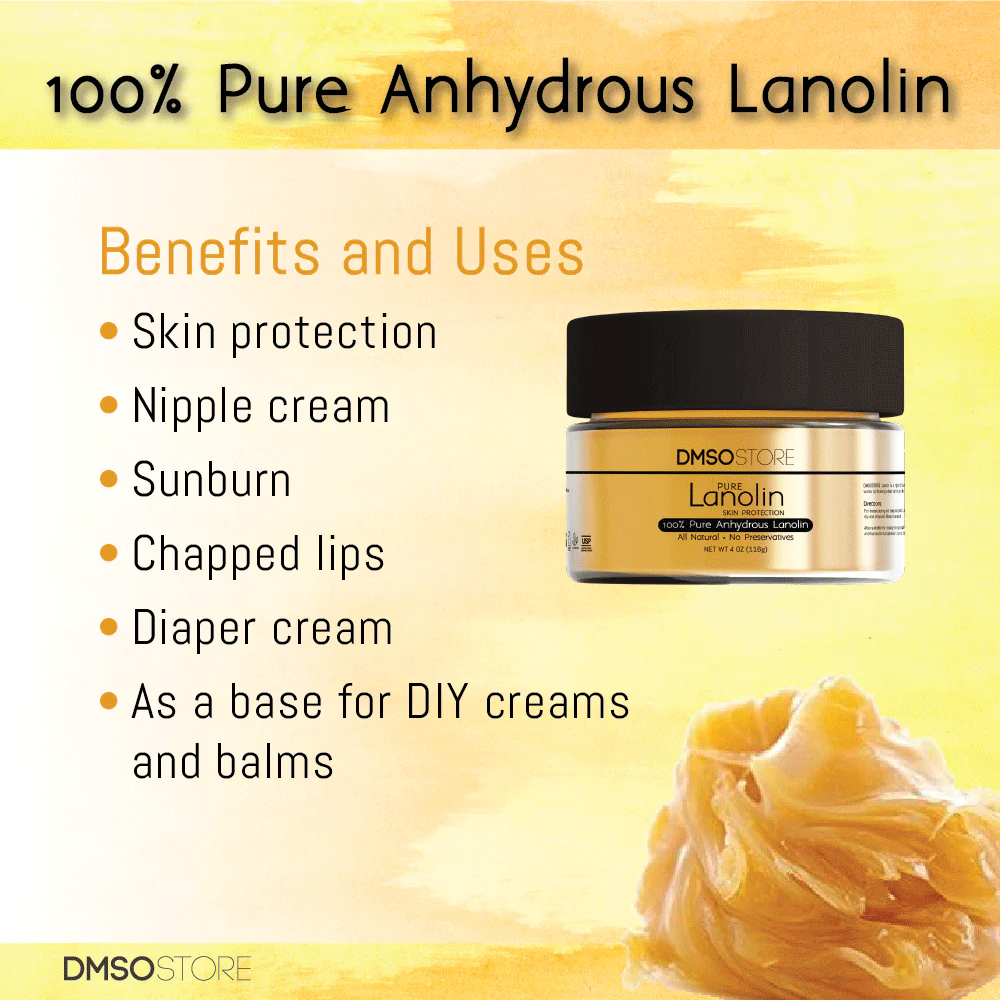 Lanolin 4 oz. USP Grade Anhydrous 100% Pure Skin Moisturizer | Perfect for DIY lanolin lotions. - Image 5