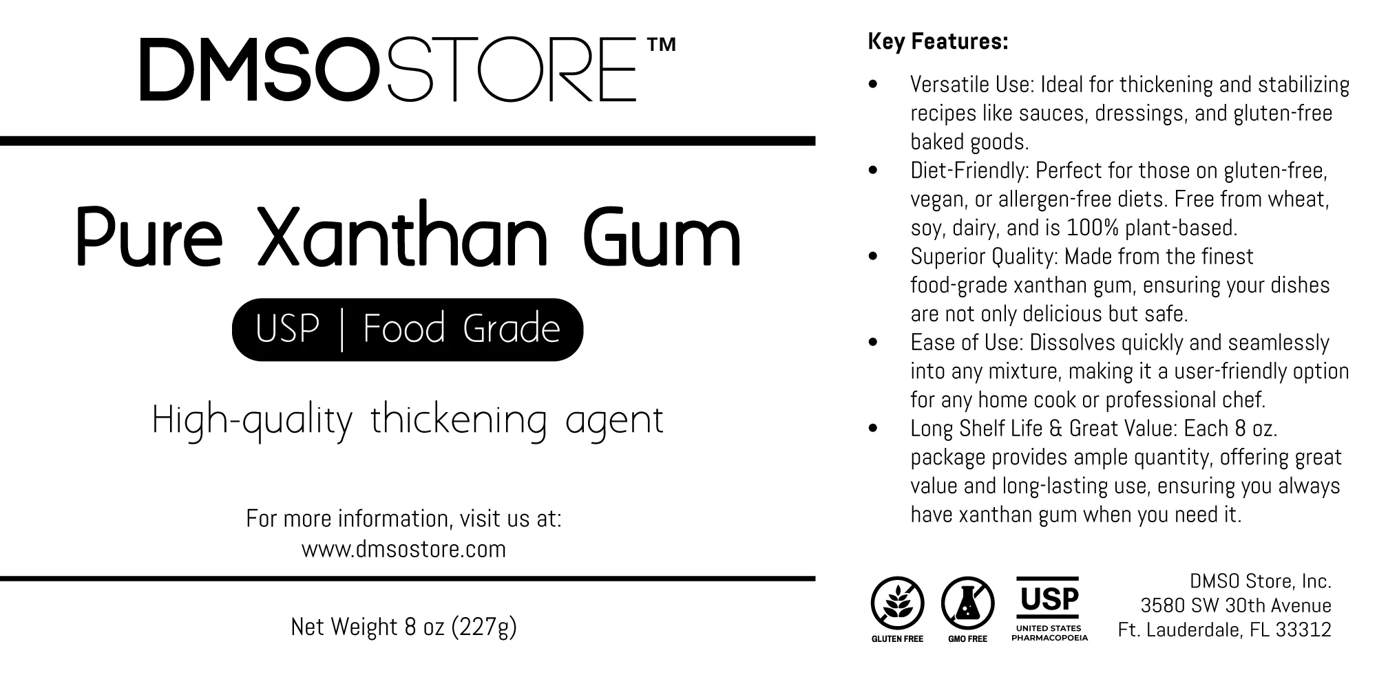 Pure Xanthan Gum Powder Gluten-Free Thickener and Stabilizer 8 oz. - Image 5
