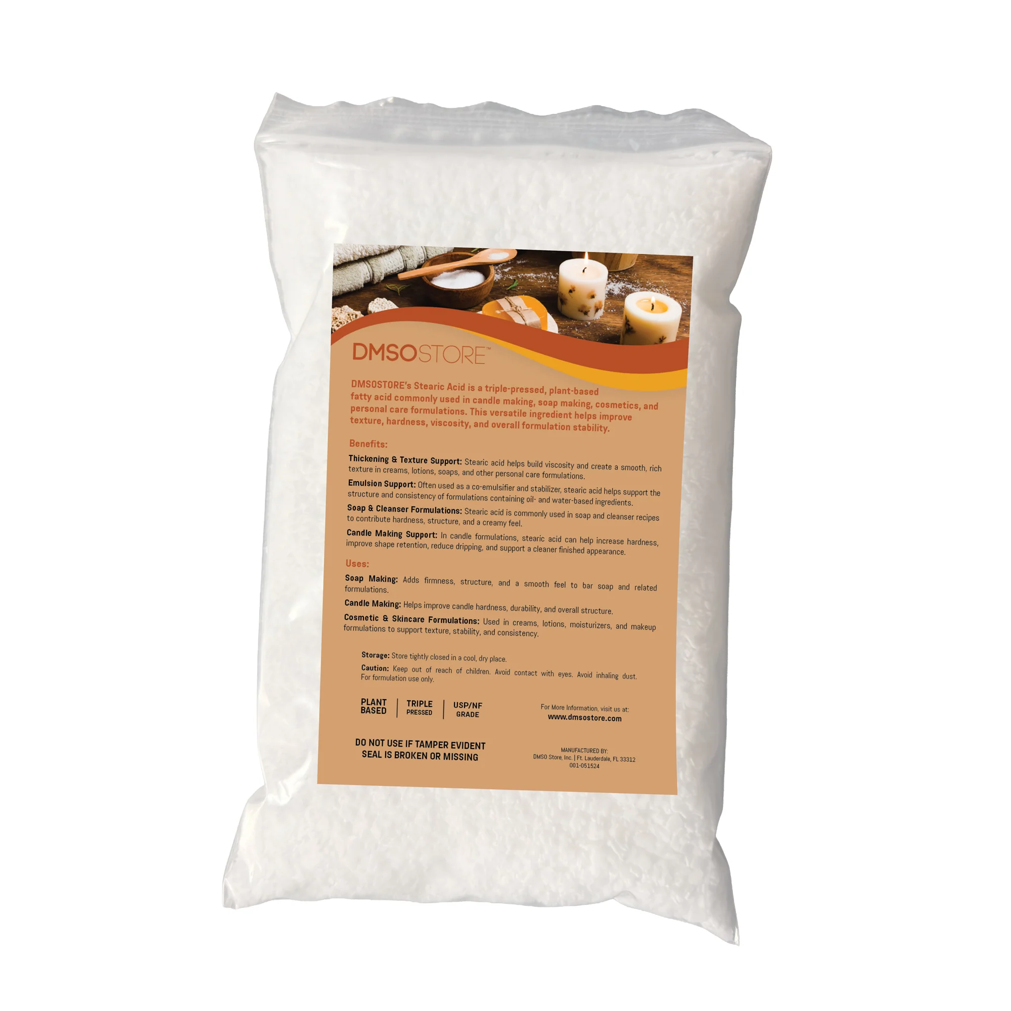 Stearic Acid Flakes 1 lb. Triple Pressed NF/USP Food Grade - Image 7